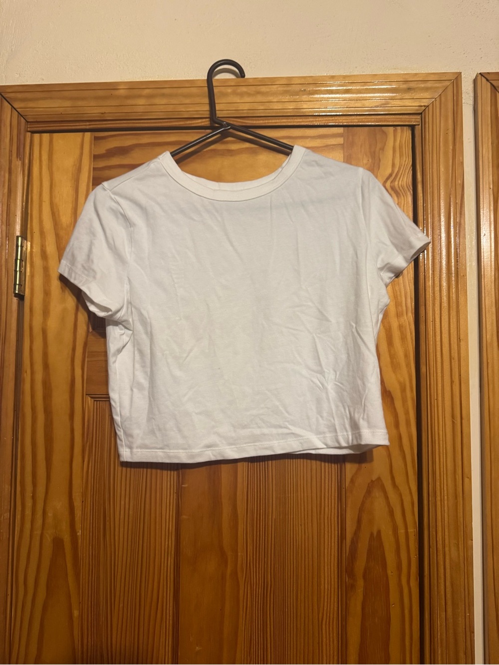 Classic White Crop Tee - Women's Casual Top